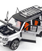 1/24 Range Rover Defender SUV Alloy Car Model Diecast & Toy Metal Off-road Vehicle Car Model Simulation Collection Kids Toy Gift Silvery - IHavePaws