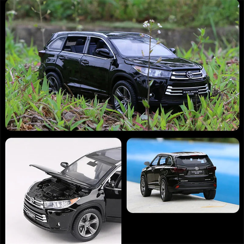 1:32 Toyota Highlander SUV Alloy Car Model Diecasts & Toy Metal Off-road Vehicles Car Model High Simulation Collection Kids Gift - IHavePaws