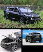 1:32 Toyota Highlander SUV Alloy Car Model Diecasts & Toy Metal Off-road Vehicles Car Model High Simulation Collection Kids Gift - IHavePaws
