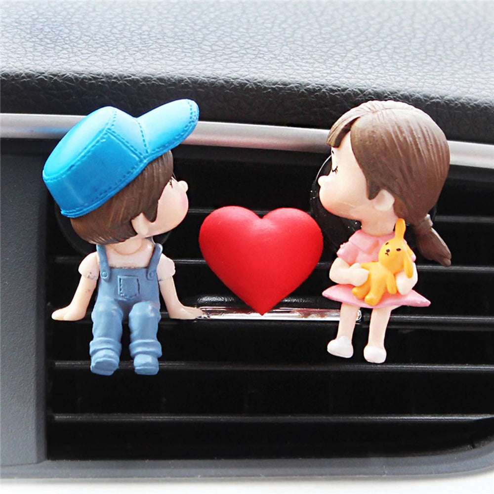Couple Car Air Vent Freshener Perfume Clip Aromas Diffuser Decor Air Conditioning Perfume Clip Flavoring Valentine's Day Gift 9 - IHavePaws
