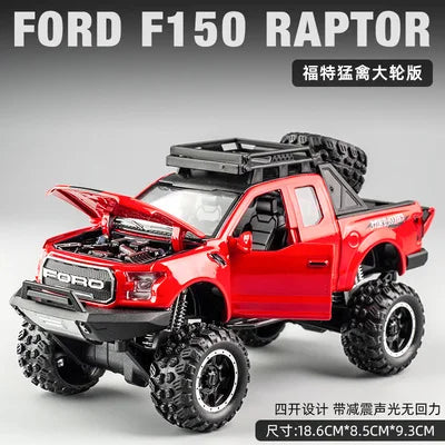 1:32 Ford Raptor F150 Modified Pickup Alloy Car Model Diecasts Metal Toy Vehicles Car Model Simulation Refit red - IHavePaws