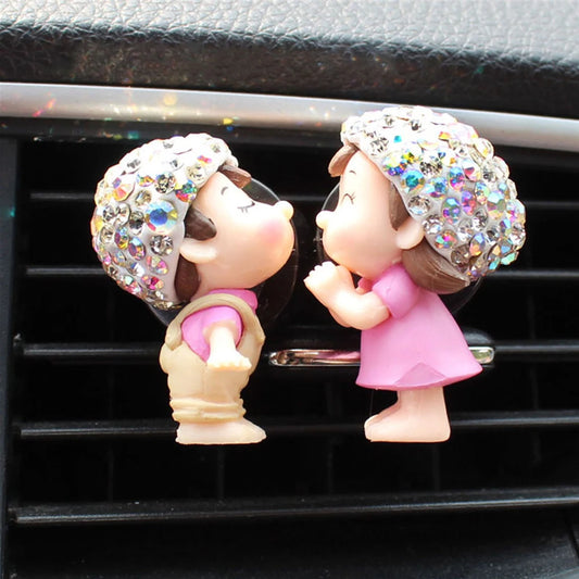 Couple Car Air Vent Freshener Perfume Clip Aromas Diffuser Decor Air Conditioning Perfume Clip Flavoring Valentine's Day Gift 4 - IHavePaws