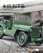 Large Size 1:18 Hummer H1 Military Explosion Proof Car Model Alloy Diecast Simulation Toy Armored Car Metal Tank Model Kids Gift Green B - IHavePaws