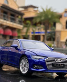 1:32 AUDI A6 Alloy Car Model Diecast & Toy Metal Vehicle Car Model Collection Sound and Light High Simulation Childrens Toy Gift A6 Blue - IHavePaws