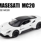 1:32 Maserati MC20 Cabrio Alloy Sports Car Model Diecasts Metal Toy Vehicles Car Model Sound and Light Simulation Kids Toys Gift White - IHavePaws