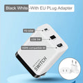 Black white-EU plug