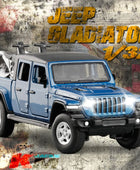 1:32 Wrangler Gladiator Pickup Alloy Car Model Diecasts Metal Toy Vehicles Car Model Simulation Sound Light Collection Kids Gift - IHavePaws