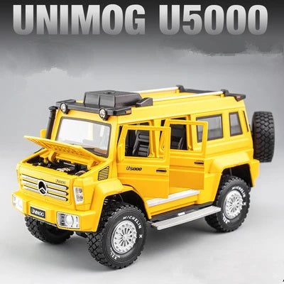 1:28 Unimog U5000 Alloy Car Model Diecast & Toy Metal Off-road Vehicle Car Model Simulation - IHavePaws