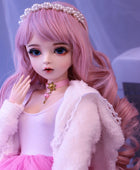 60cm bjd doll gifts for girl pink hair Doll With Clothes  Change Eyes NEMEE Doll Best Valentine's Day Gift Handmade doll