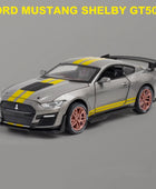 1:32 Ford Mustang Shelby GT500 Alloy Sports Car Model Diecast & Toy Vehicles Metal Car Model Simulation Collection Kids Toy Gift Grey - IHavePaws