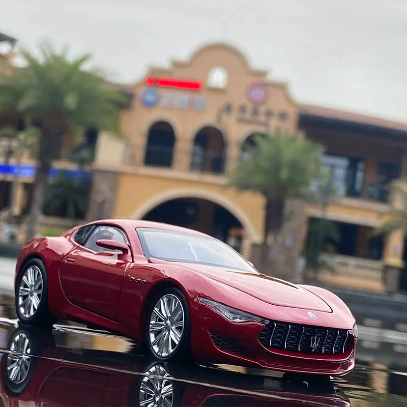 1:32 Maserati Alfieri Coupe Alloy Sports Car Model Diecast Metal Toy Vehicles Car Model Sound and Light Simulation Kids Toy Gift Red - IHavePaws