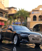 1:32 AUDI A6 Alloy Car Model Diecast & Toy Metal Vehicle Car Model Collection Sound and Light High Simulation Childrens Toy Gift A6 Black - IHavePaws