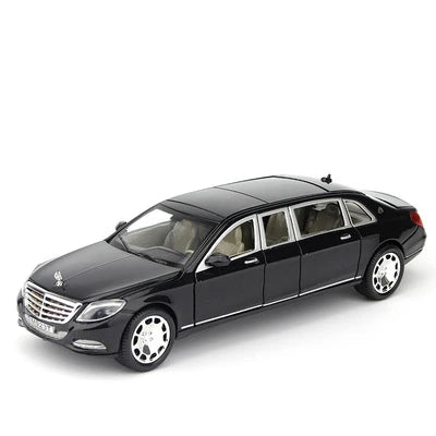 1:24 Maybach S600 Metal Car Model Diecast Alloy High Simulation Car Models 6 Doors Can Be Opened Black - IHavePaws