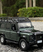 1:32 Range Rover Defender Alloy Car Model Diecast & Toy Metal Off-Road Vehicles Car Model Simulation Sound Light Childrens Gifts Green - IHavePaws