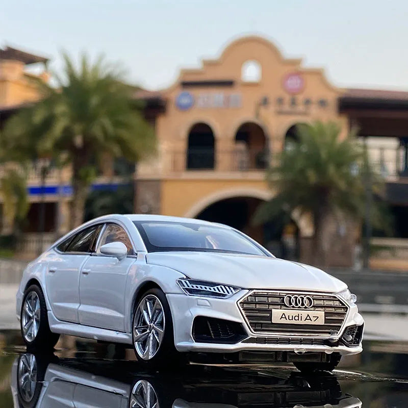 1:32 AUDI A7 Coupe Alloy Car Model Diecasts & Toy Vehicles Metal Toy Car Model High Simulation Sound Light Collection Kids Gift A7 White - IHavePaws