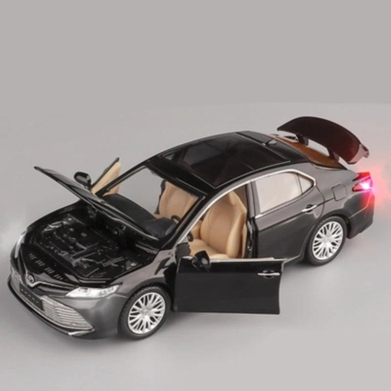 1/32 Toyota Camry Alloy Car Model Diecast Metal Toy Vehicles Car Model Simulation Sound and Light Collection Childrens Toys Gift Black - IHavePaws