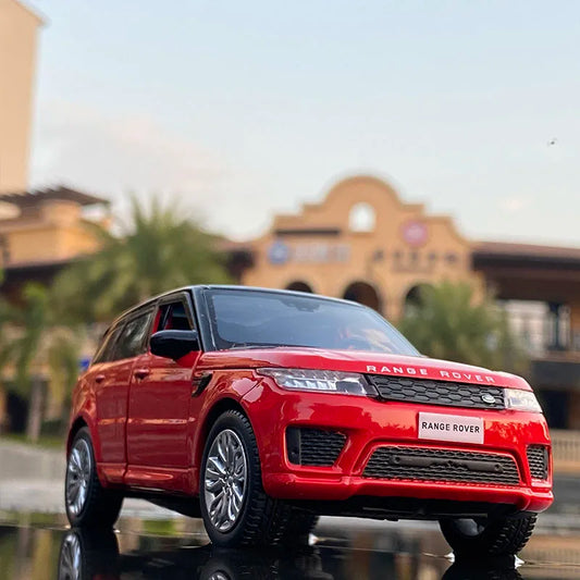 1:32 Range Rover Sports SUV Alloy Car Model Diecast & Toy Vehicles Metal Car Model Simulation Sound and Light Childrens Toy Gift - IHavePaws