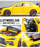1:32 Mitsubishi Lancer Evo X 10 Alloy Car Model Diecast Metal Toy Car Scale Model Simulation Sound and Light Collection - IHavePaws