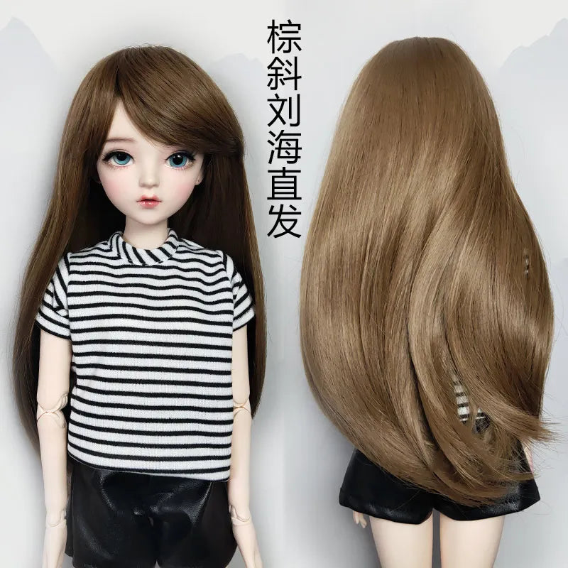 1/3 bjd doll wig cute wig girl gift handmade doll wig toy/doll accessories