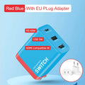Red blue-EU plug