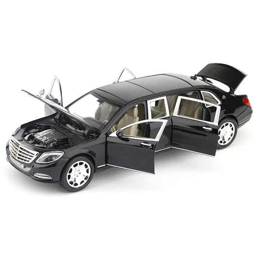 1:24 Maybach S600 Metal Car Model Diecast Alloy High Simulation Car Models 6 Doors Can Be Opened - IHavePaws