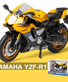 1:12 Yamaha YZF R1 Racing Motorcycle Model Simulation Yellow - IHavePaws