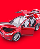 1:20 Tesla Model X Alloy Car Model Diecast Metal Toy Modified Vehicles Car Model Simulation Collection Sound Light Kids Toy Gift Red - IHavePaws