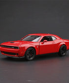 1:24 Dodge Challenger SRT Alloy Sports Car Model Diecasts Metal Toy Vehicles Car Model High Simulation Collection Kids Toy Gift Red - IHavePaws
