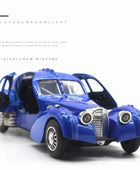 1:28 Bugatti TYPE 57SC Classic Car Alloy Car Model Diecasts Metal Toy Retro Vehicles Car Model Simulation Collection Kids Gift A Blue - IHavePaws
