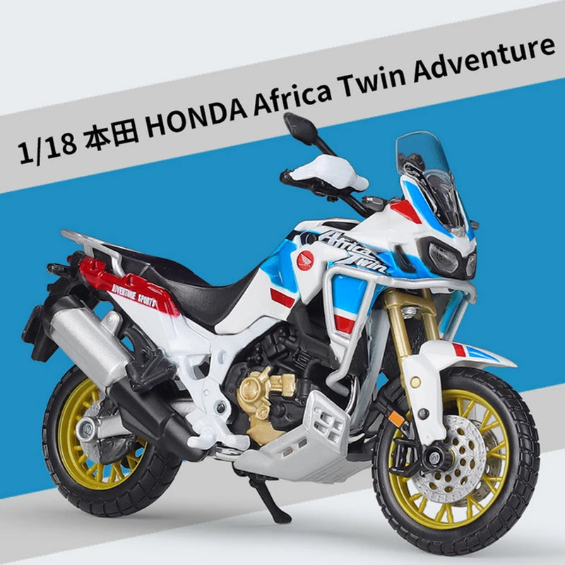 1:18 Maisto HONDA Africa Twin Adventure Racing Motorcycle Model Simulation - IHavePaws