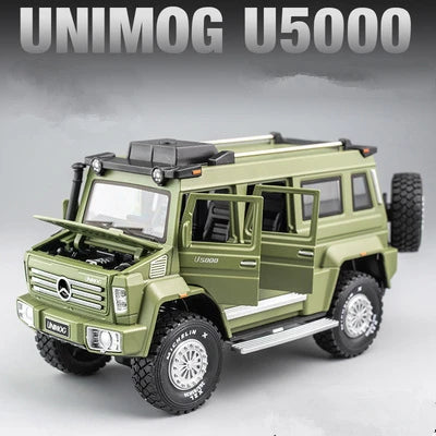 1:28 Unimog U5000 Alloy Car Model Diecast & Toy Metal Off-road Vehicle Car Model Simulation - IHavePaws