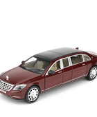 1:24 Maybach S600 Metal Car Model Diecast Alloy High Simulation Car Models 6 Doors Can Be Opened Red - IHavePaws