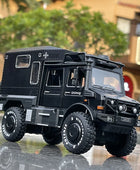 1/28 UNIMOG U4000 Motorhome Alloy Cross-country Touring Car Model Diecasts Toy Off-road Vehicles Car Model Simulation Kids Gifts - IHavePaws