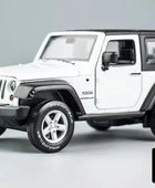 1:32 Jeep Wrangler Rubicon Alloy Model Car Diecasts High Simulation Exquisite Off-road Vehicles Model Collection White - IHavePaws