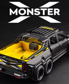 1:28 X-Class 6*6 Wheel Alloy Pickup Car Model Diecast & Toy Metal Off-road Vehicles Car Model High Simulation - IHavePaws