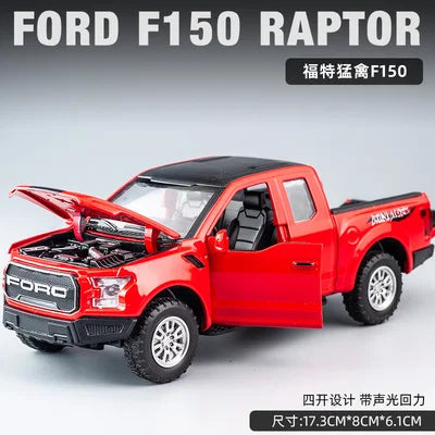 1:32 Ford Raptor F150 Modified Pickup Alloy Car Model Diecasts Metal Toy Vehicles Car Model Simulation Red - IHavePaws