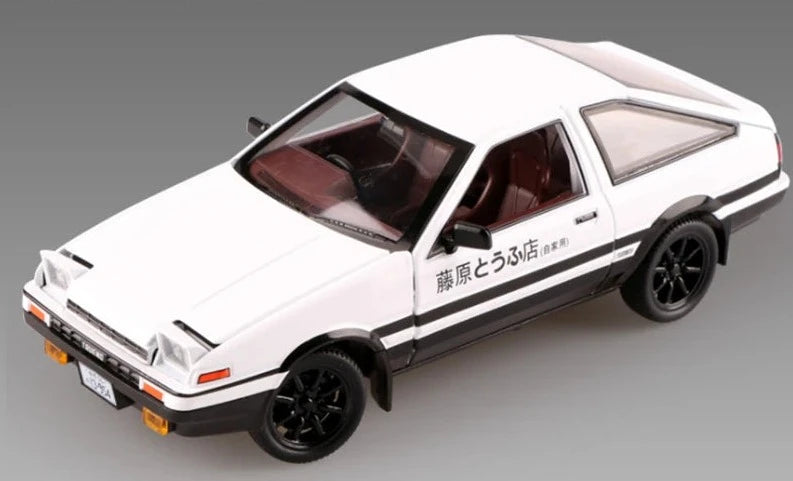 1:20 Movie Car INITIAL D AE86 Alloy Car Model Diecast & Toy Vehicles Metal Car Model Simulation Sound Light Kids Toy Gift White - IHavePaws