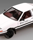 1:20 Movie Car INITIAL D AE86 Alloy Car Model Diecast & Toy Vehicles Metal Car Model Simulation Sound Light Kids Toy Gift White - IHavePaws