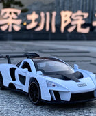 1/32 McLaren Senna Alloy Sports Car Model Diecasts Metal Toy Vehicles Car Model Simulation Sound and Light Collection Kids Gifts White - IHavePaws