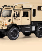 1/28 UNIMOG U4000 Alloy Motorhome Touring Car Model Diecasts Cross-country Off-road Vehicles Model Simulation Childrens Toy Gift Yellow - IHavePaws