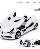 1:32 SLR Roadster Alloy Sports Car Model Diecasts Metal Toy Vehicles Car Model Simulation Sound Light Collection Childrens Gifts White - IHavePaws