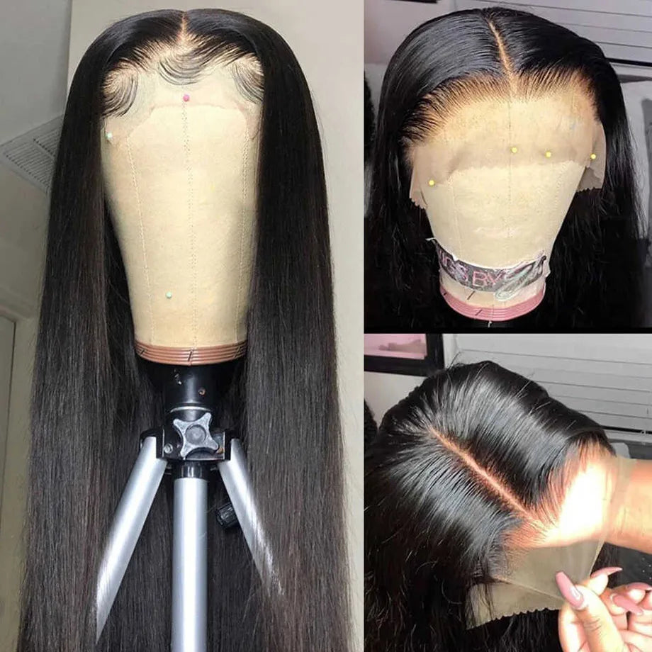 HD Lace Frontal Wig 28 30 inch Straight Human Hair Wigs 13x4 Transparent Lace Front Wigs 4x4 Human Hair Lace Closure Wigs