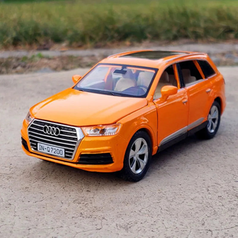 1:32 AUDI Q7 SUV Alloy Car Model Diecast & Toy Vehicles Metal Toy Car Model Collection High Simulation Sound and Light Kids Gift Orange 2 - IHavePaws