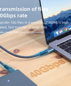 Hagibis USB4 Cable Compatible with Thunderbolt 3/4 5K@60Hz 40Gbps Data Transfer 100W 5A Fast Charging - IHavePaws