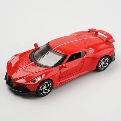 1:32 Bugatti Lavoiturenoire Alloy Sports Car Model Diecast Metal Toy Police Vehicles Car Model Sound and Light Children Toy Gift Red - IHavePaws