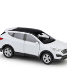 1/36 Hyundai SUV Alloy Car Model TUCSON SANTAFE IX35 Diecasts Simulation Metal Toy Car Model Collection Pull Back Childrens Gift Santafe white - IHavePaws
