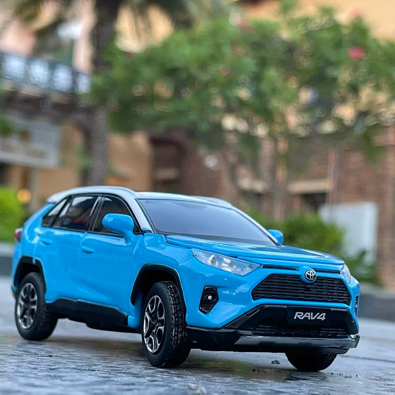 1:32 RAV4 SUV Alloy Car Model Diecasts Metal Toy Vehicles Car Model Simulation Sound and Light Collection Childrens Gifts - IHavePaws