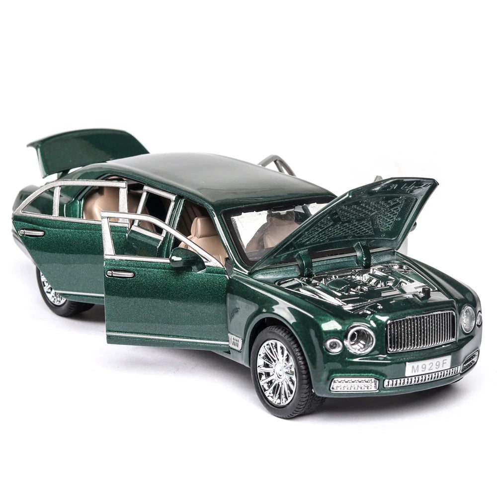 1:24 Mulsanne Alloy Luxy Car Model Diecasts & Toy Vehicles Metal Toy Car Model Simulation Sound Light Collection Childrens Gifts - IHavePaws