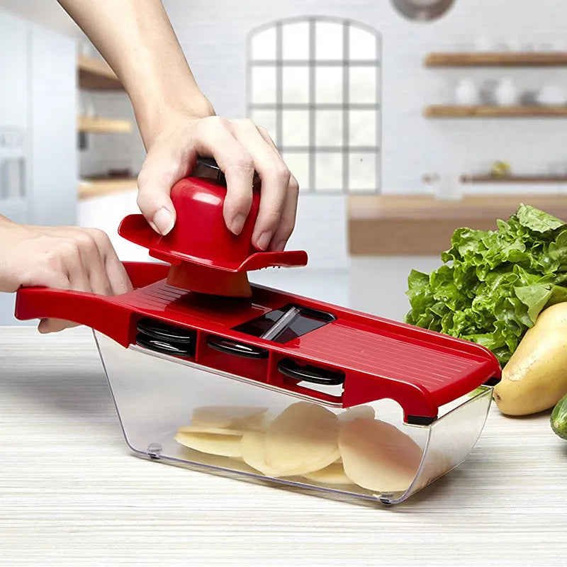 Vegetable Cutter: Your Ultimate Kitchen Companion Red with box - IHavePaws