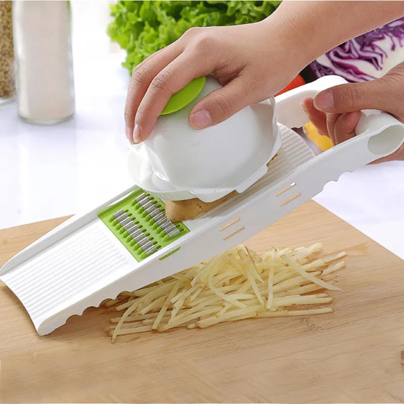 Vegetable Cutter: Your Ultimate Kitchen Companion Green without box - IHavePaws